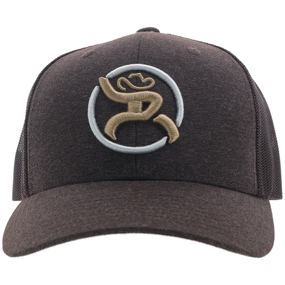 "Strap" Roughy Hat Brown w/Tan & White Logo - Image 4