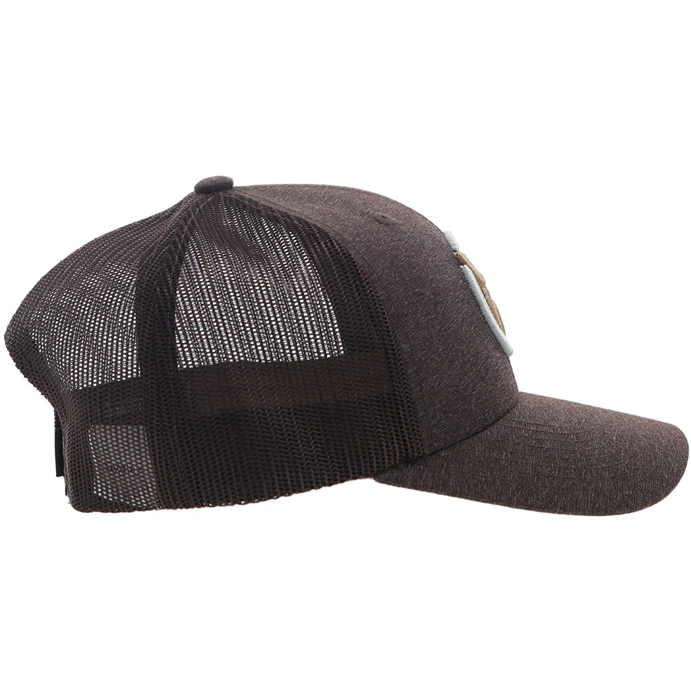 "Strap" Roughy Hat Brown w/Tan & White Logo - Image 5
