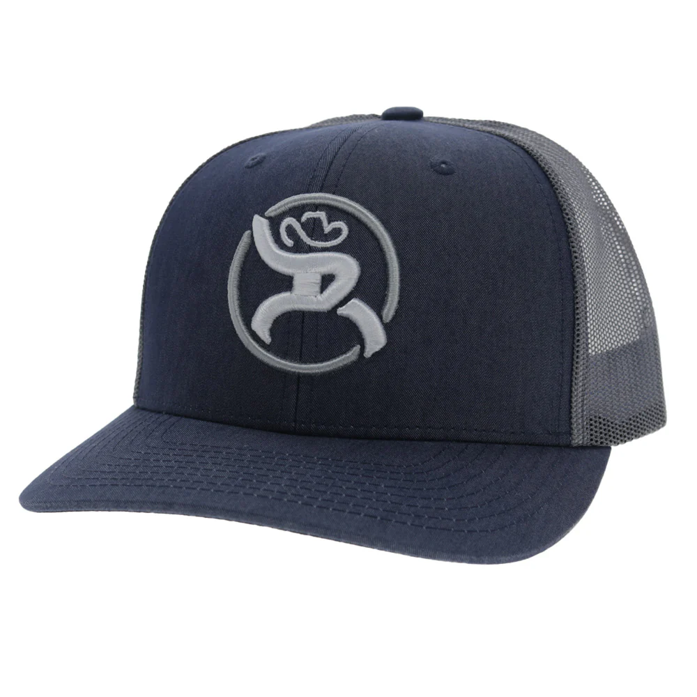 "Strap" Roughy Hat Charcoal /White