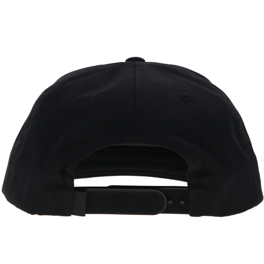 "Summit" Roughy Hat Black w/Black & White Patch - Image 2