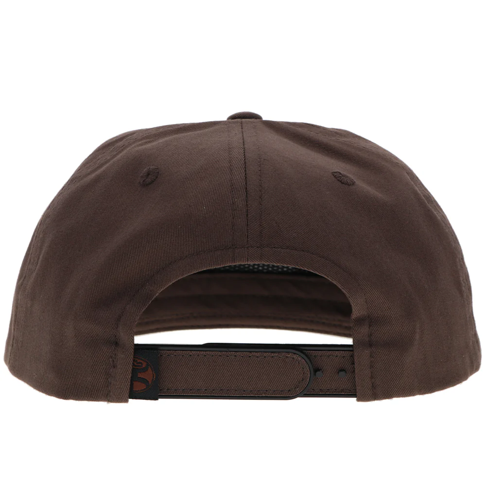 "Summit" Roughy Hat Brown w/Black & White Patch - Image 3