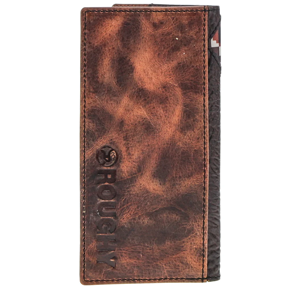 "Tahonta" Brown/Tan Dimond Patchwork Rodeo Wallet - Image 2