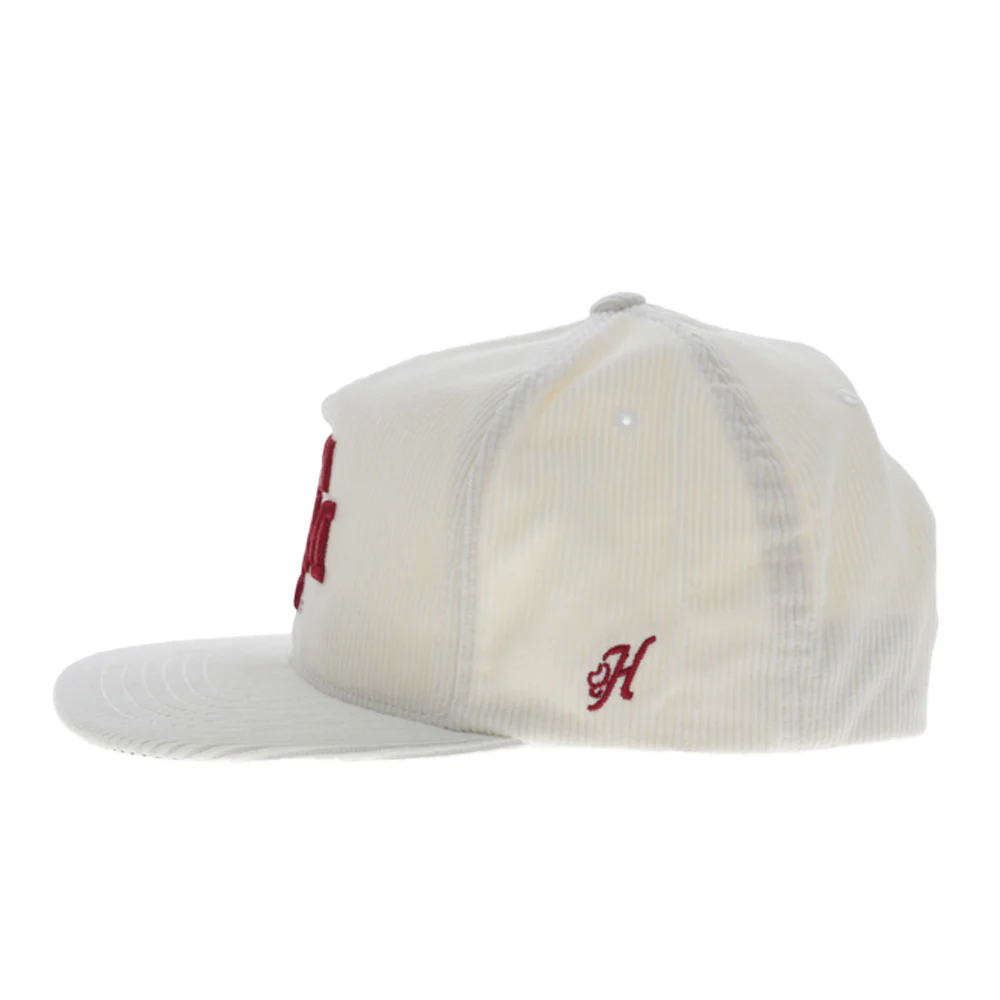 Texas A&M Hat Cream Corduroy w/ Maroon Logo - Image 5