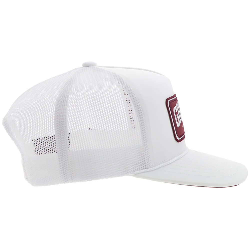 Texas A&M Hat White/Maroon Rectangle Patch - Image 5