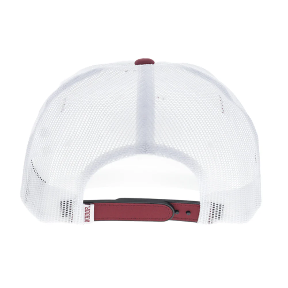 Texas A&M Hat White w/Maroon Bill - Image 2