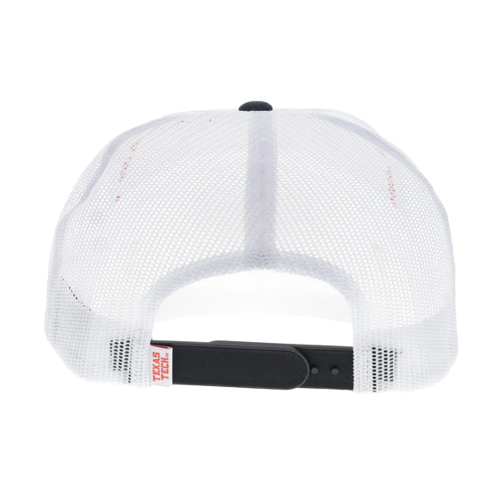 Texas Tech Hat White w/Black Bill - Image 2