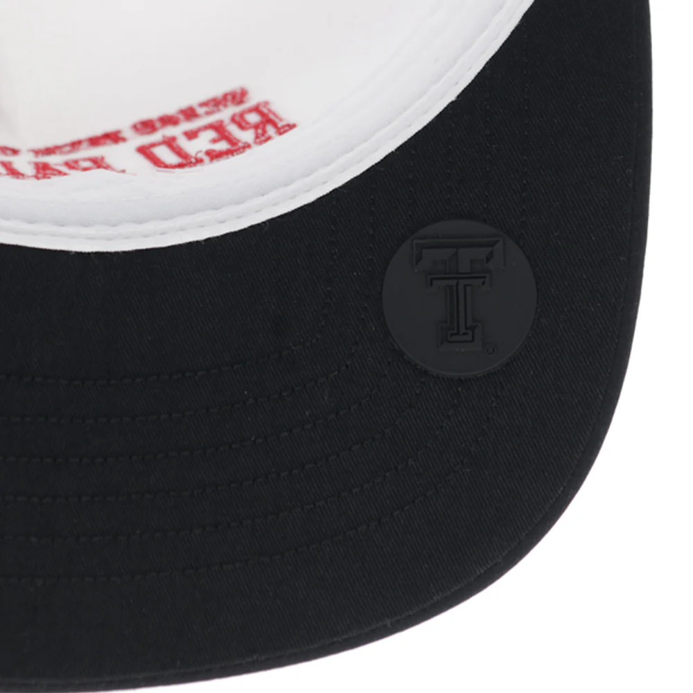 Texas Tech Hat White w/Black Bill - Image 6