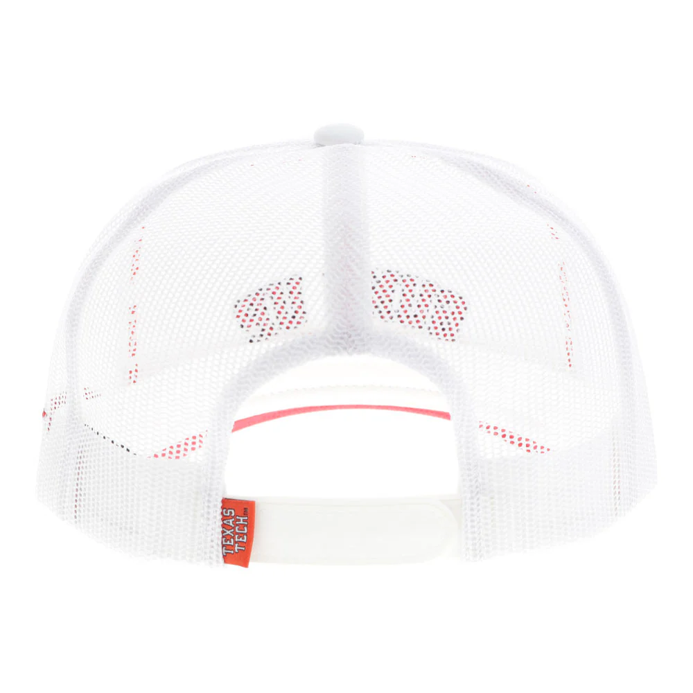 Texas Tech Hat White w/Red/Black Logo - Image 2
