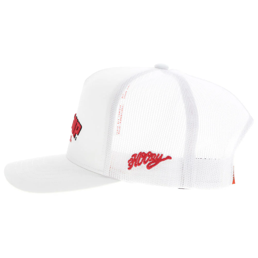 Texas Tech Hat White w/Red/Black Logo - Image 3