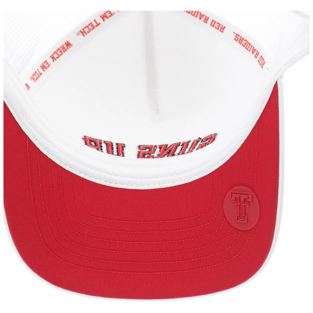 Texas Tech Hat White w/Red/Black Logo - Image 6