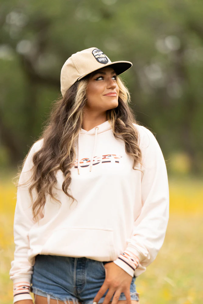 "The Dally " Pink/Aztec w/ Hooey Logo Hoody - Image 3