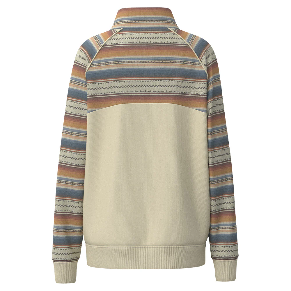 "The Prime 1/4 Zip" Cream/ Serape Pullover - Image 2