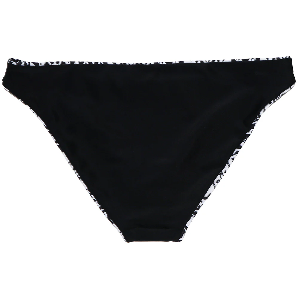 "The Rally" Reversible Swimsuit Bottoms Black/White Aztec - Image 2