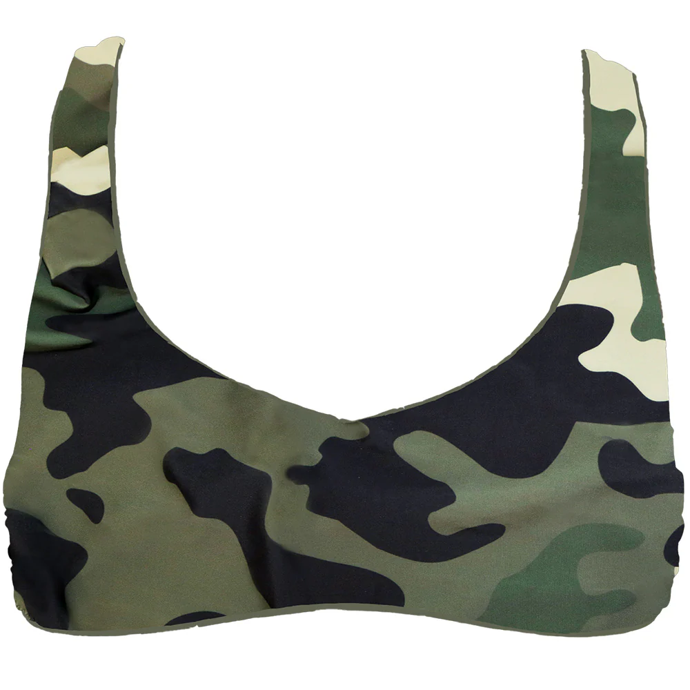 "The Rampy" Reversible Swimsuit Camo & Green