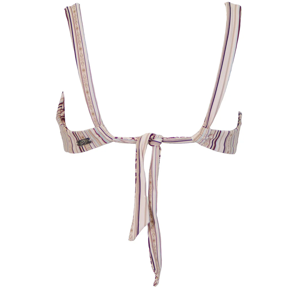 "The Rampy" Reversible Swimsuit Stripes & Tooled Pattern - Image 3