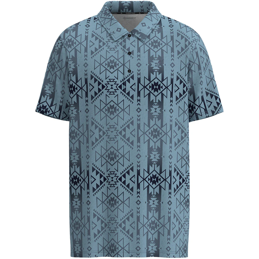 "The Weekender" Blue/Aztec Polo