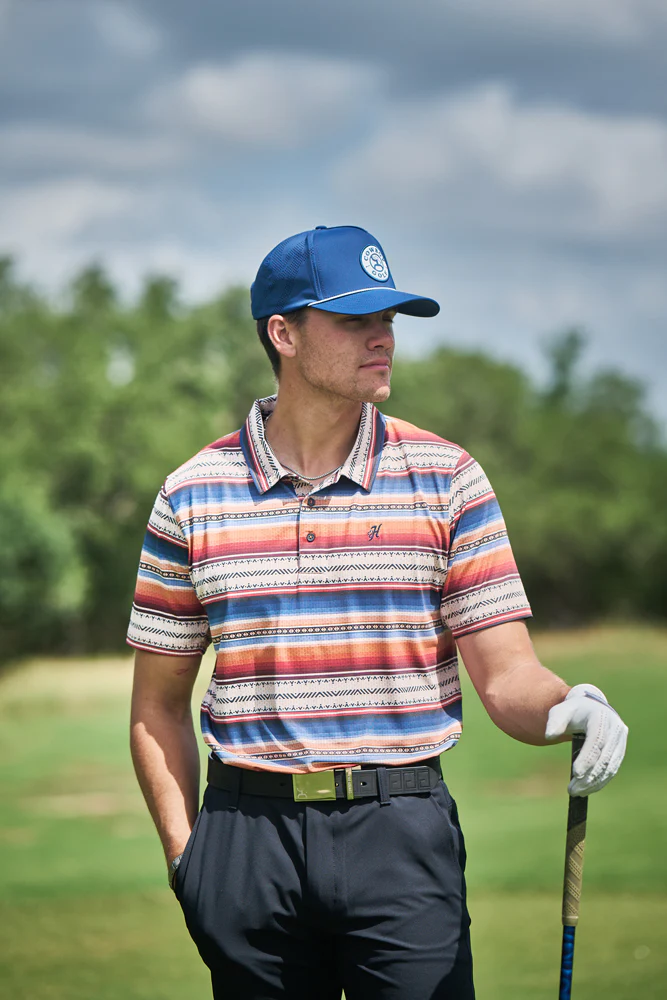 "The Weekender" Multi Color Serape Polo - Image 3