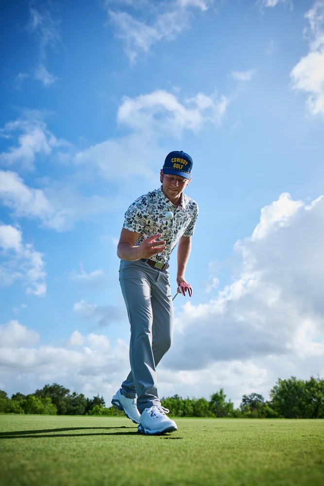"The Weekender" White w/Puuku Print Polo - Image 3
