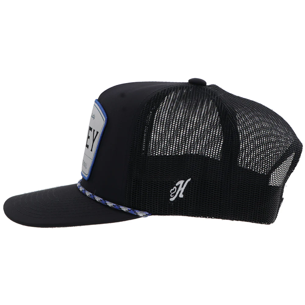 "Trip" Black w/White & Blue Patch - Image 5