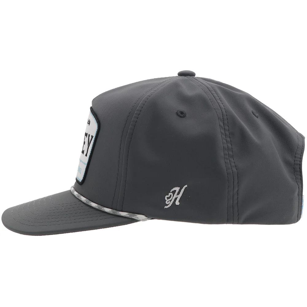 "Trip" Hooey Hat Grey w/Grey/White/Blue Patch - Image 3