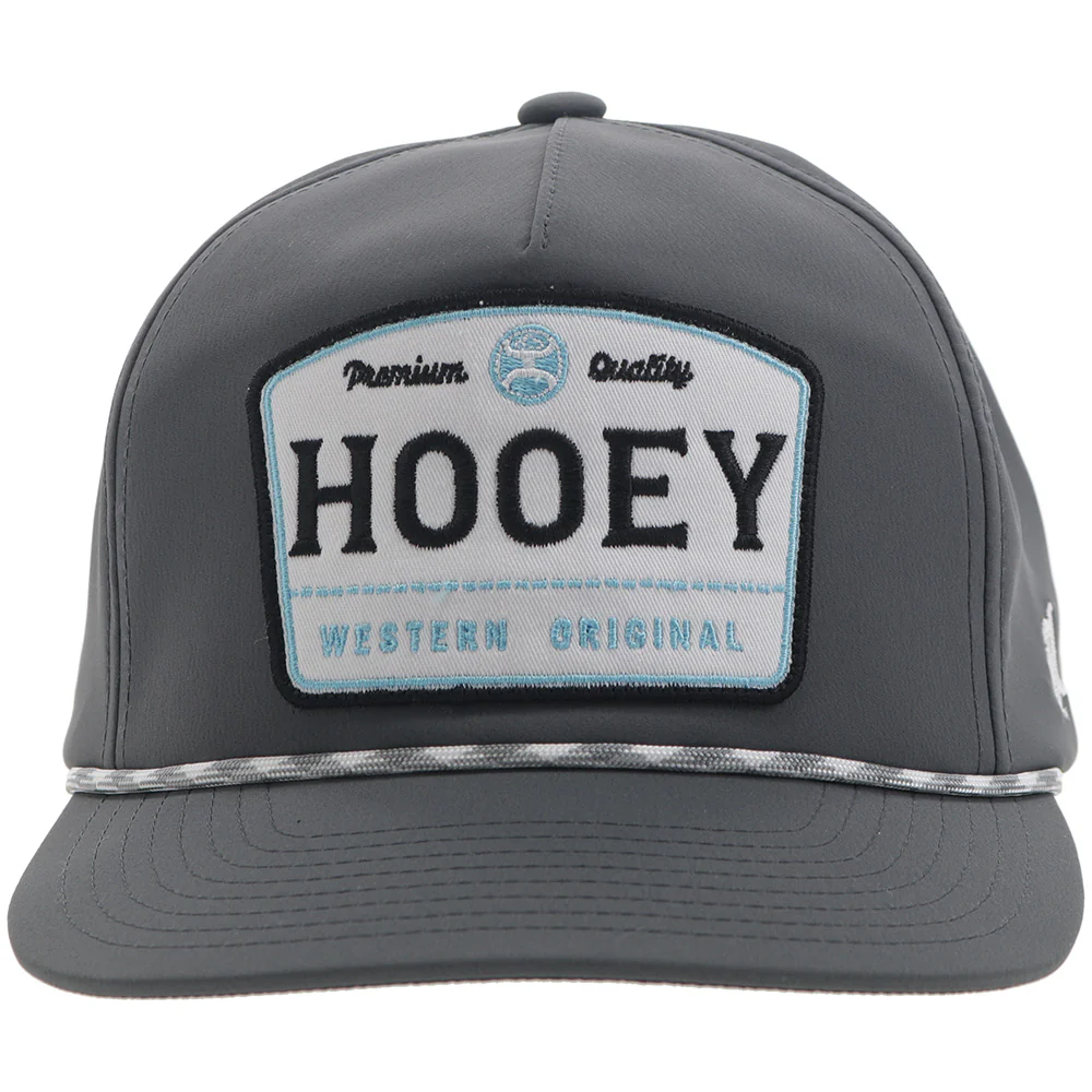 "Trip" Hooey Hat Grey w/Grey/White/Blue Patch - Image 4