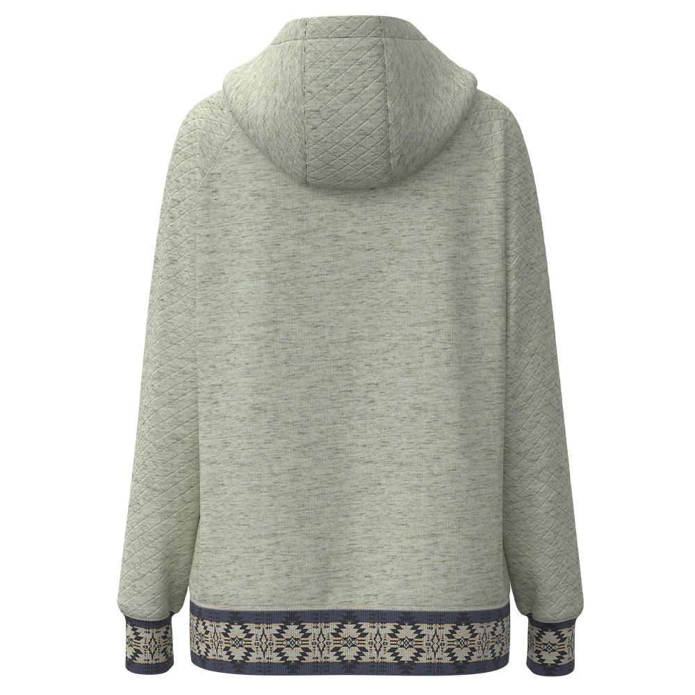 "Trophy" Cream w/Aztec Hoody - Image 2