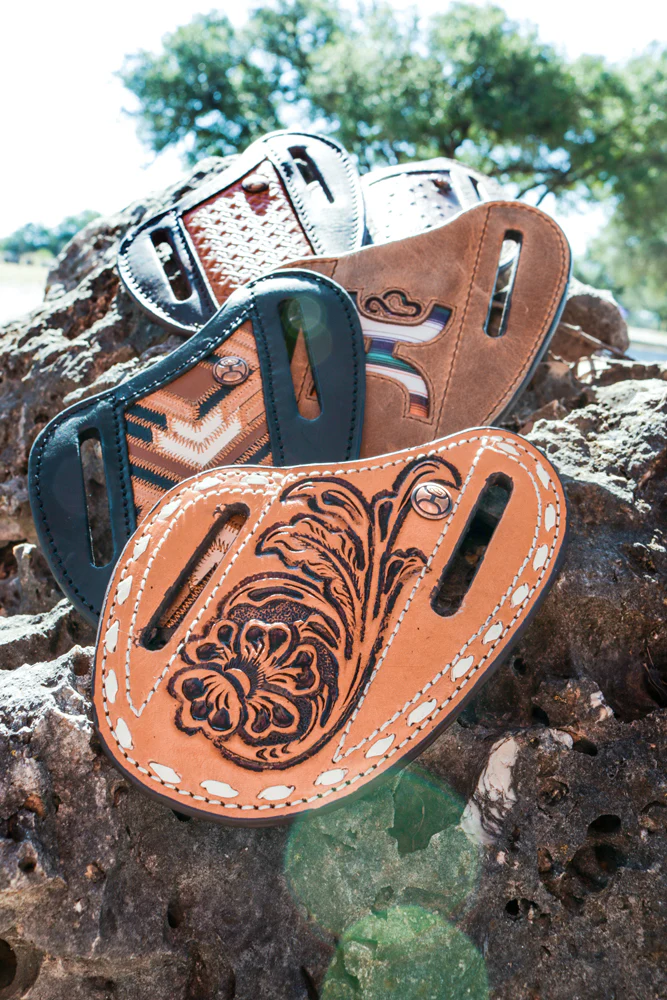 "Tuff" Tan Leather Pancake Knife Sheath - Image 3