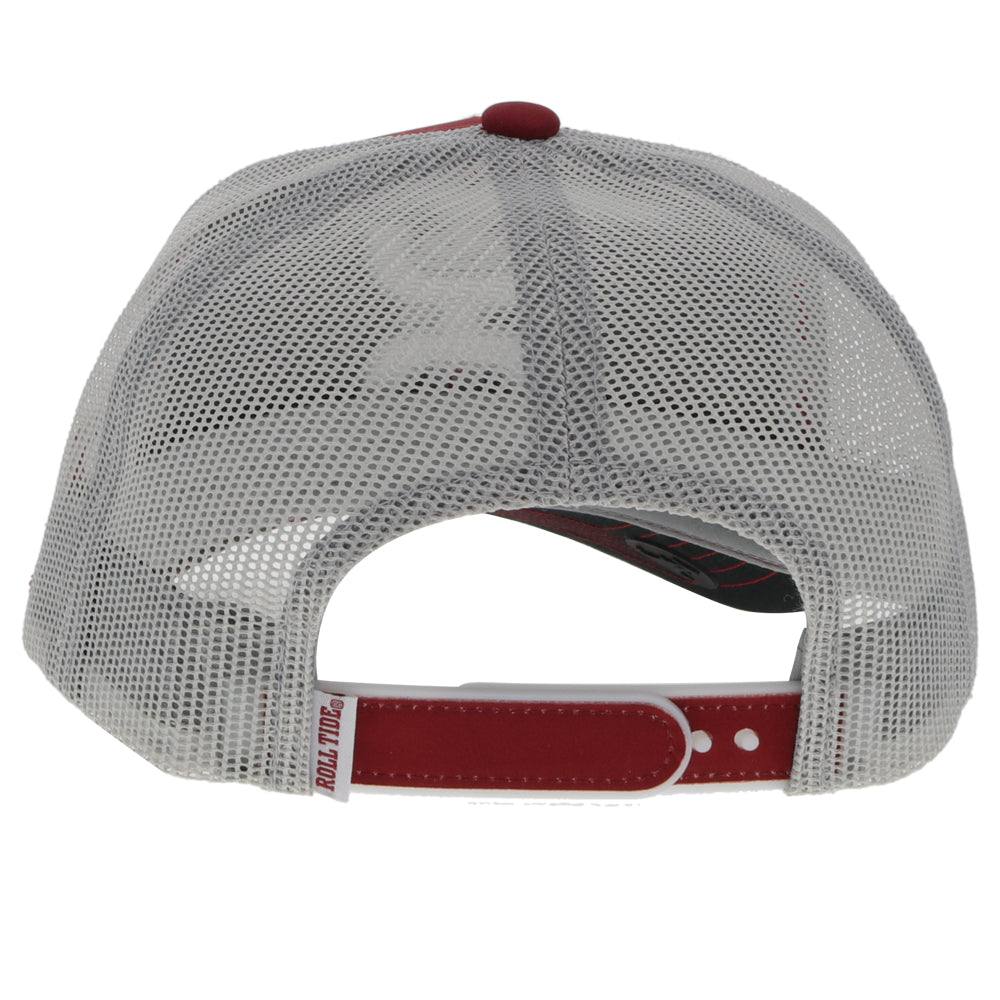 "University Of Alabama" Hat Crimson/Grey w/White Hooey Logo - Image 2