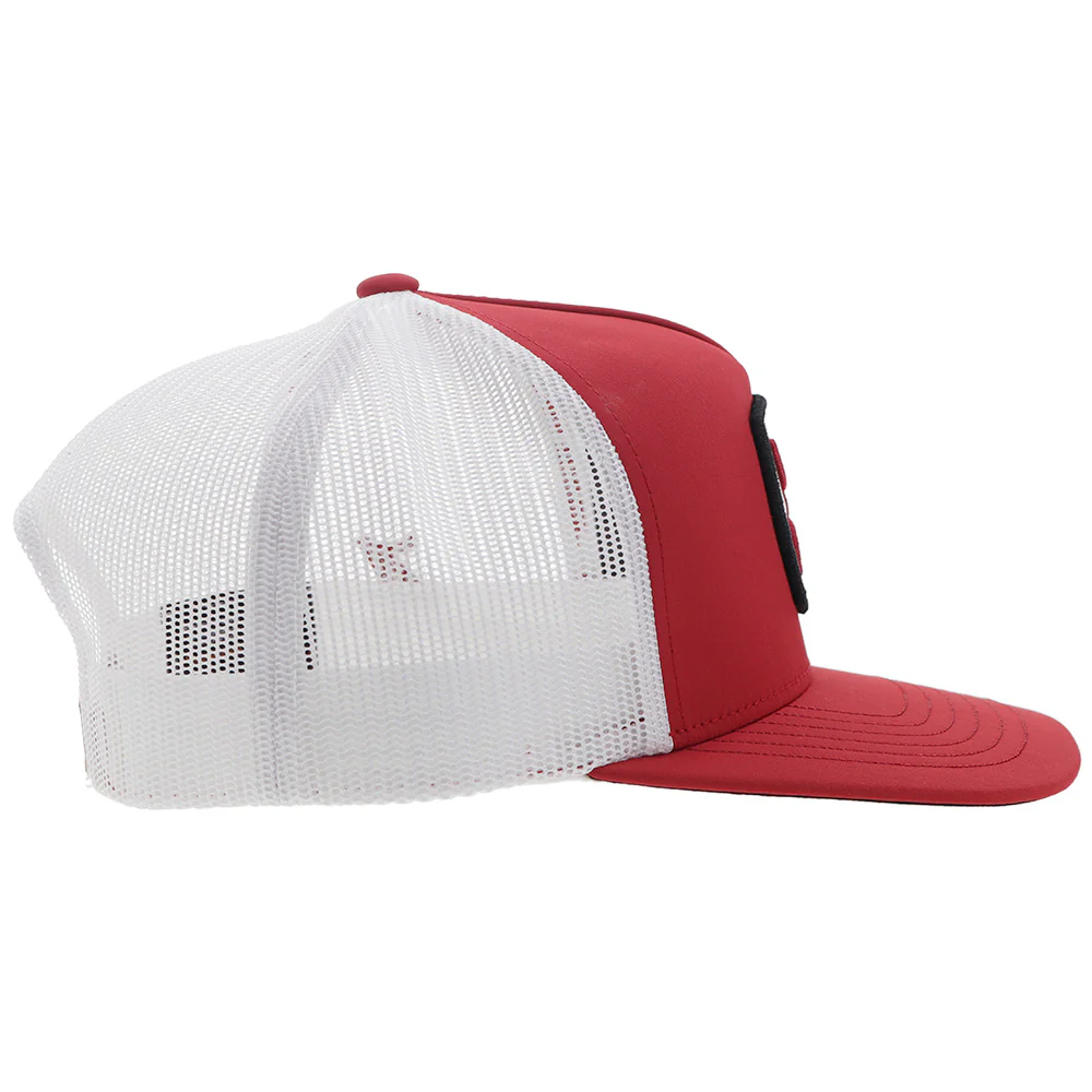 "University Of Alabama" Hat Red/White w/Square Patch - Image 6