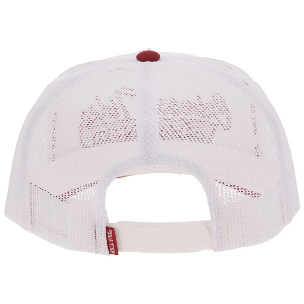 "University Of Alabama" Hat White w/Red Crimson Tide Logo - Image 2