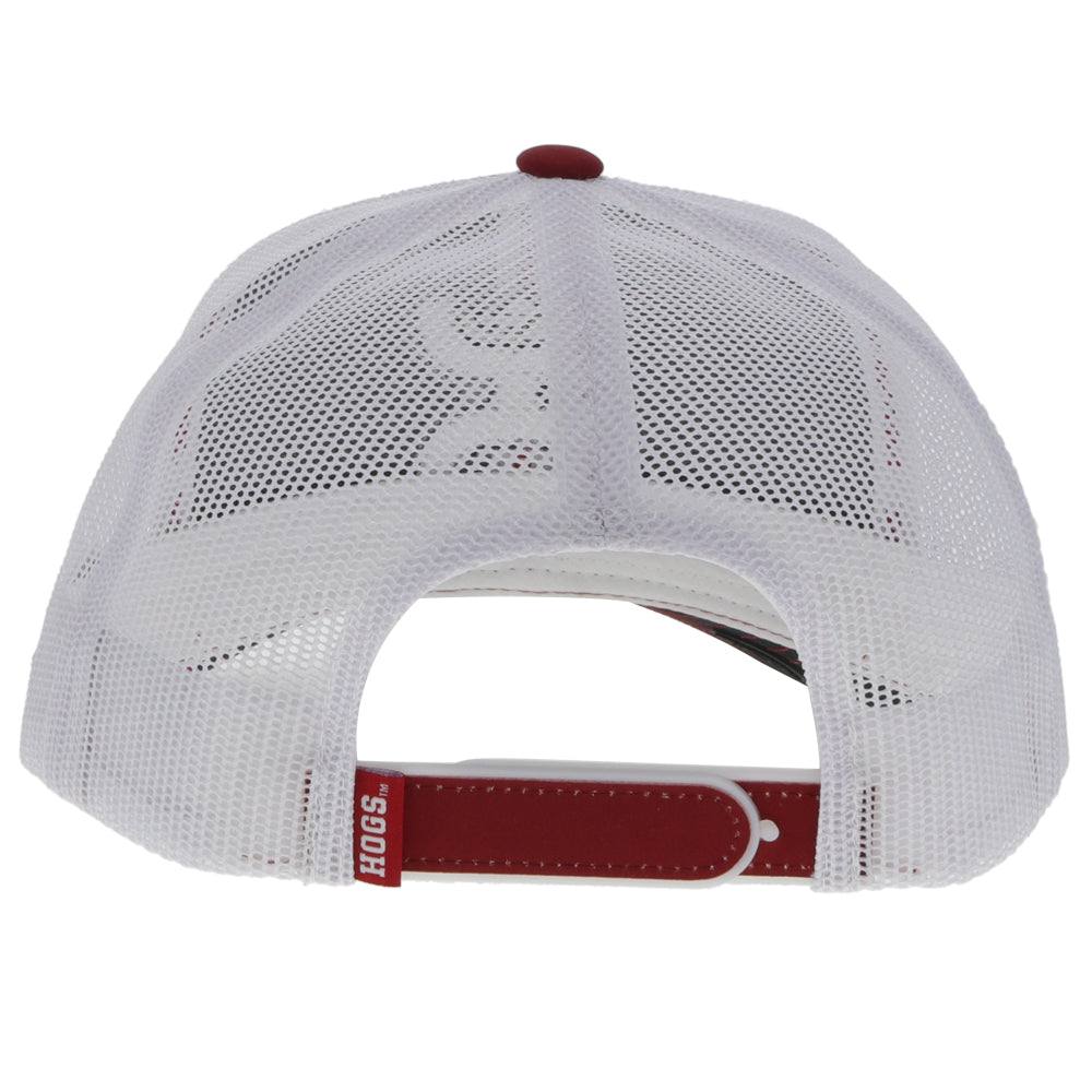 "University of Arkansas" Red/White w/Hooey Logo Hat - Image 2