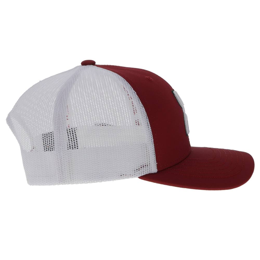 "University of Arkansas" Red/White w/Hooey Logo Hat - Image 4