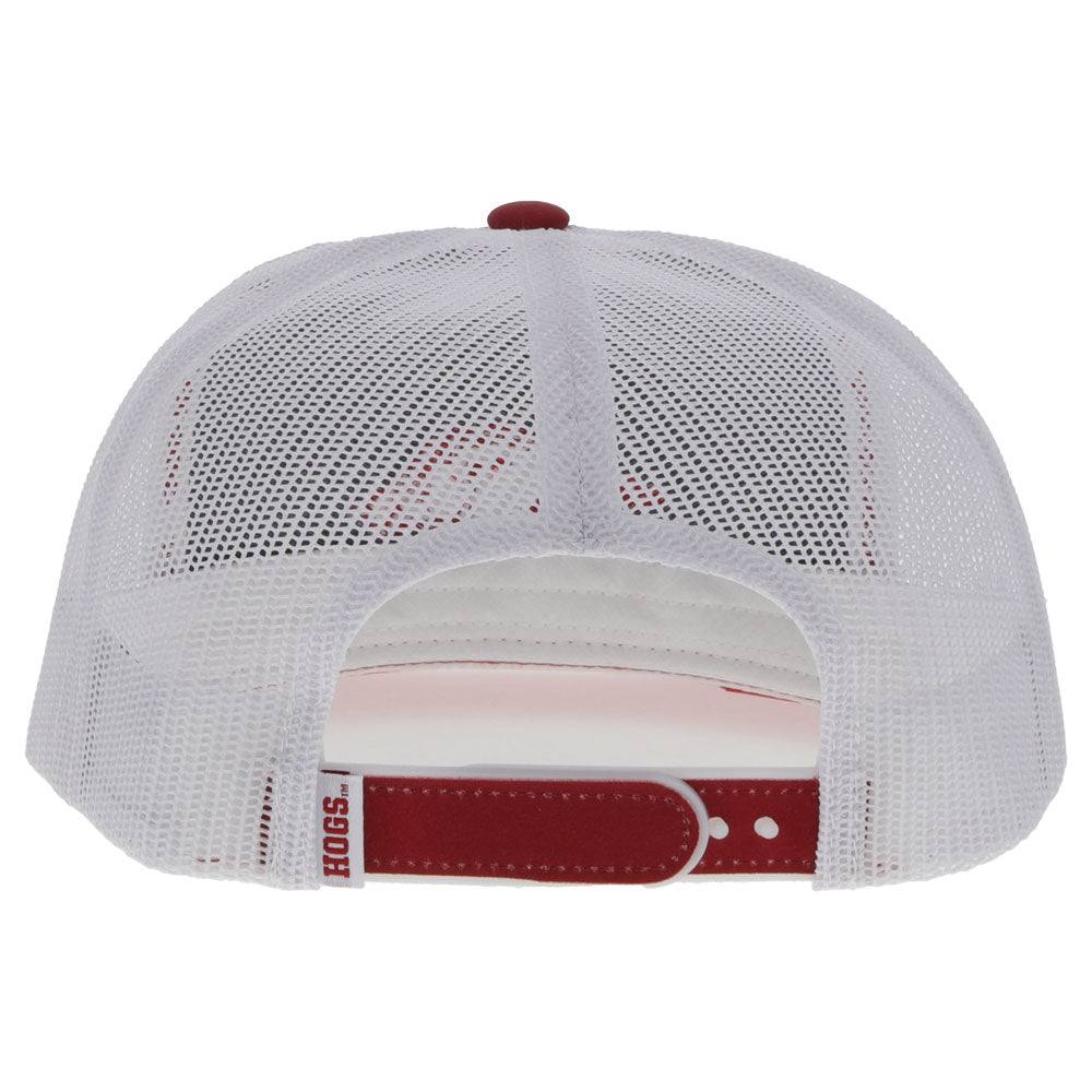 "University of Arkansas" Red/White w/ Razorback Logo Hat - Image 2