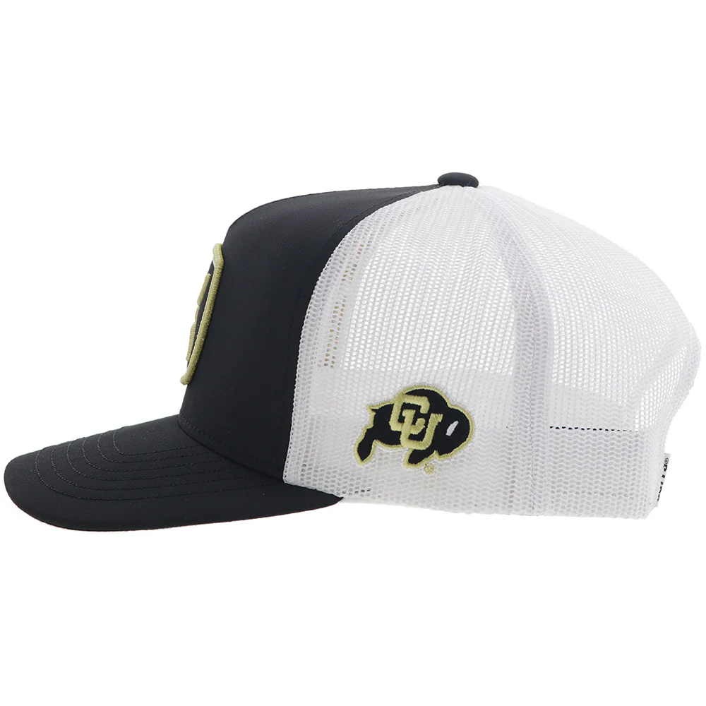 University Of Colorado Black w/ Gold Square Hooey Patch - Image 3