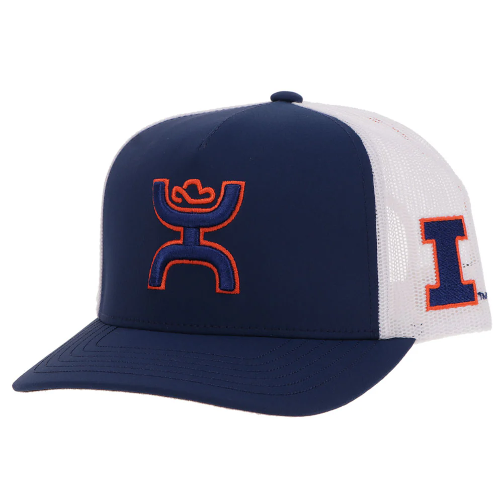 University of Illinois Hat Blue & White w/Hooey Logo