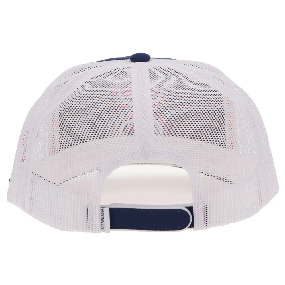 University of Illinois Hat Blue & White w/Hooey Logo - Image 2