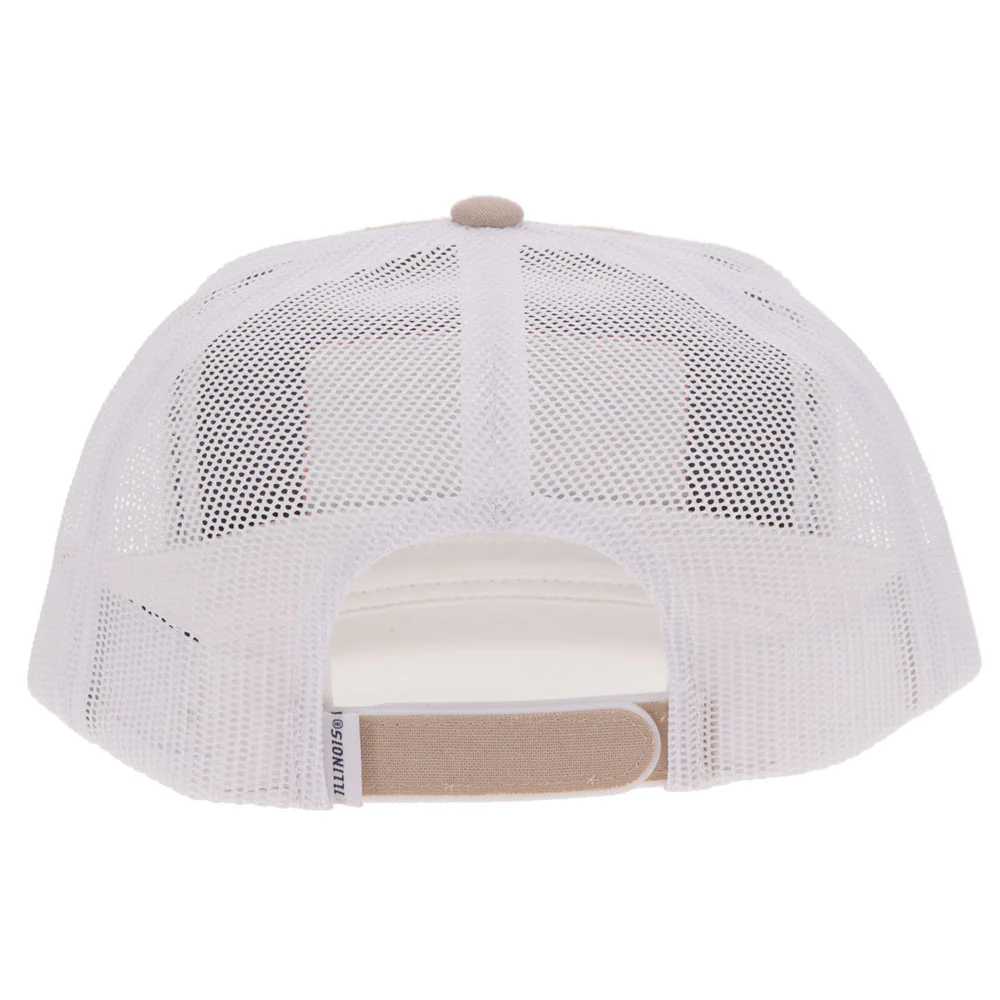University of Illinois Hat Tan & White w/Rectangle Patch - Image 2