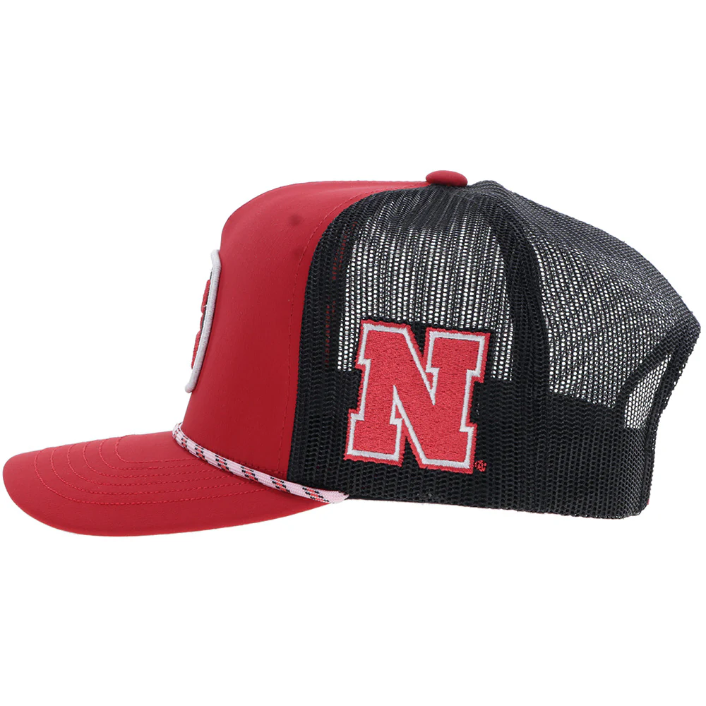University Of Nebraska Hat Red/Black w/Hooey Patch - Image 3