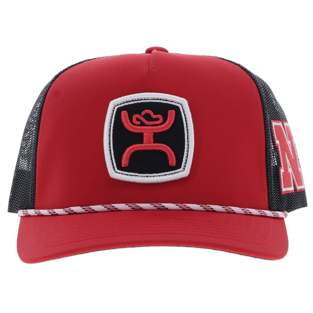 University Of Nebraska Hat Red/Black w/Hooey Patch - Image 4