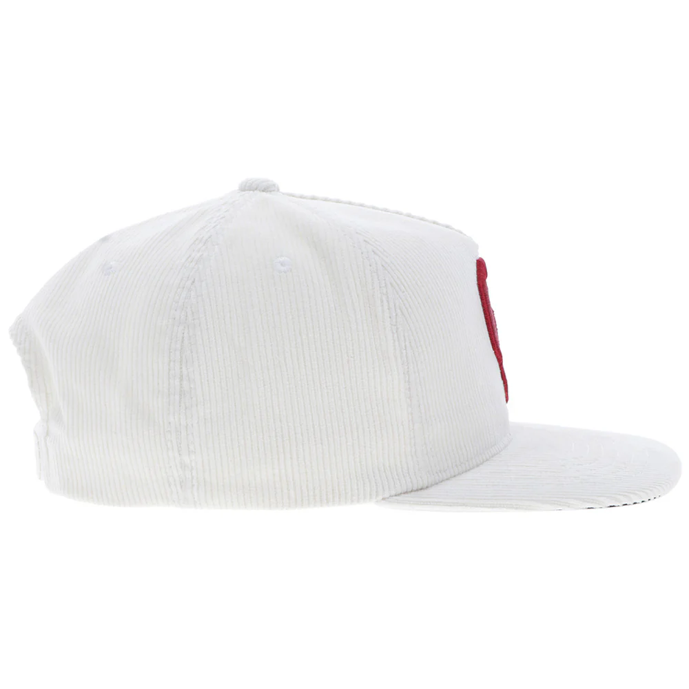 "University of Oklahoma" Hat Cream Corduroy w/ OU Logo - Image 5