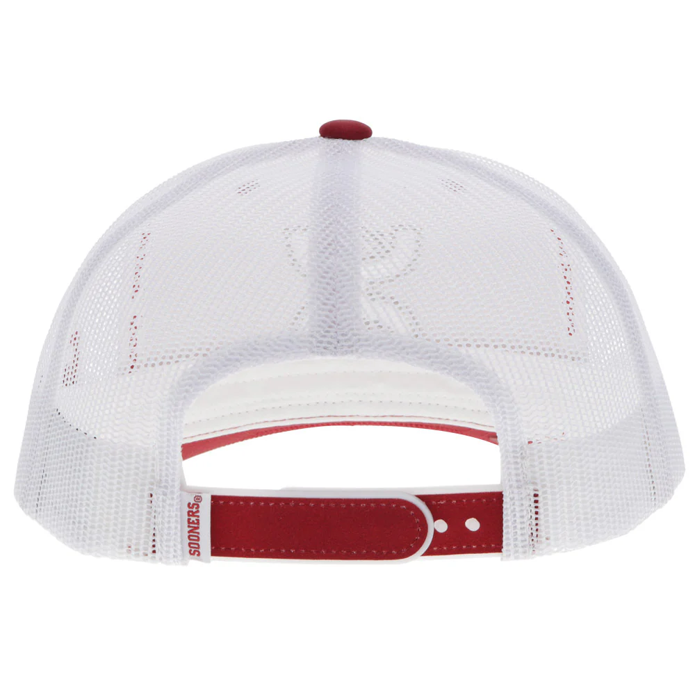 "University of Oklahoma" Hat Red/White - Image 2