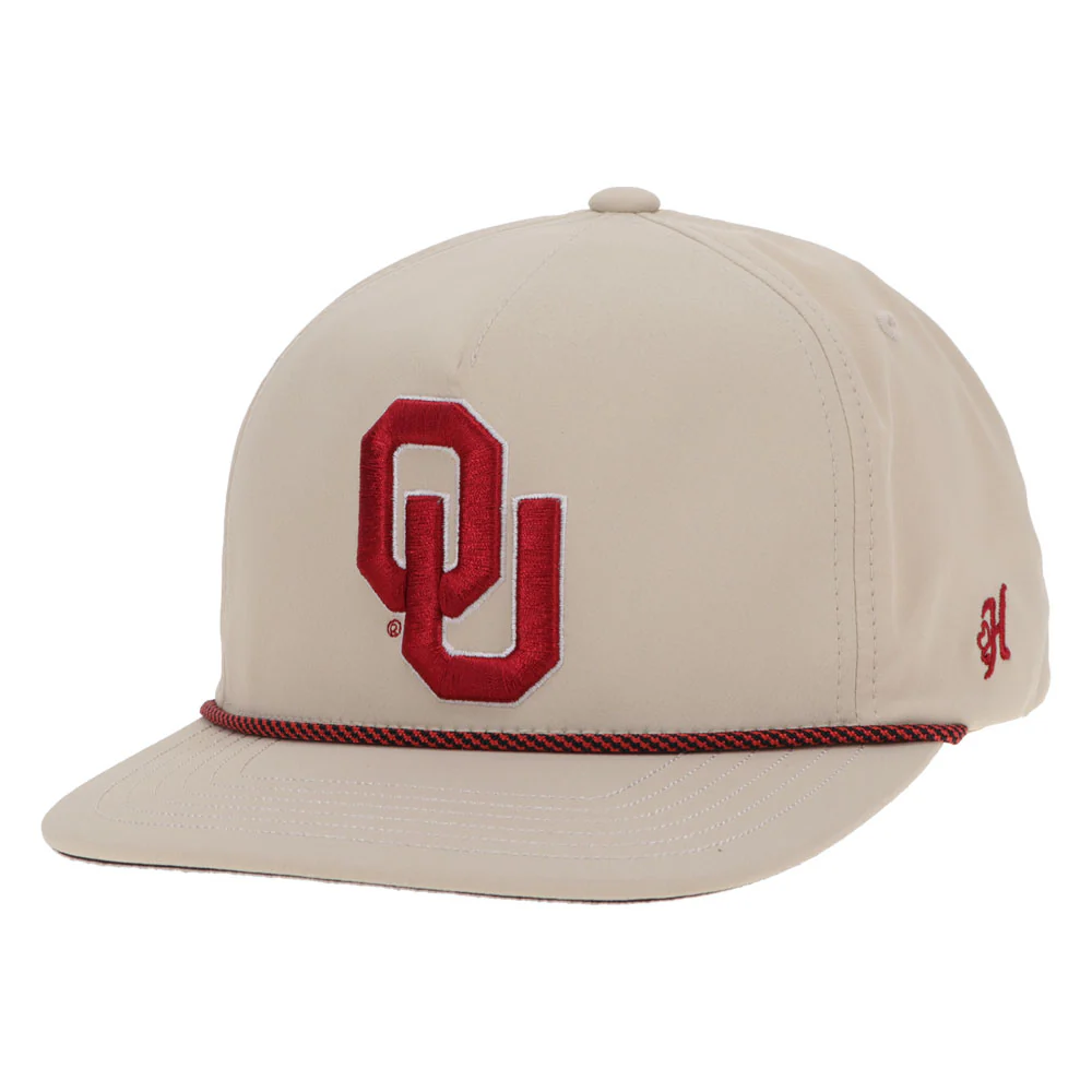 "University of Oklahoma" Hat Tan w/ OU Logo