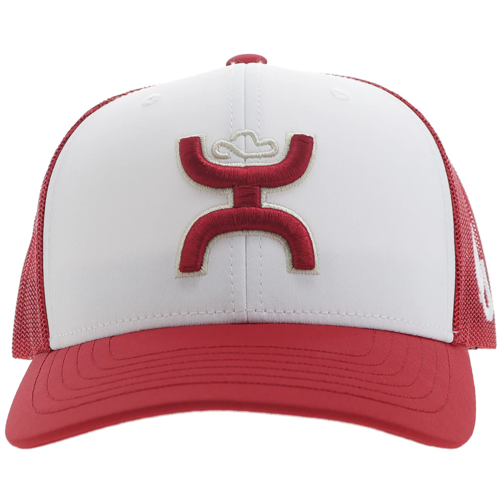 "University of Oklahoma" Hat White/Crimson /White w/Hooey Logo - Image 5