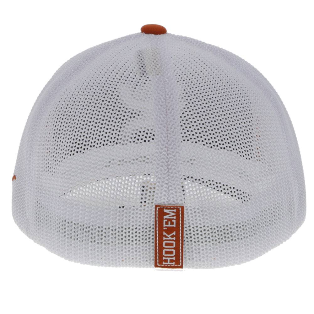 "University Of Texas" Flexfit Hat Orange/White w/White & Grey Hooey Logo Hat - Image 2