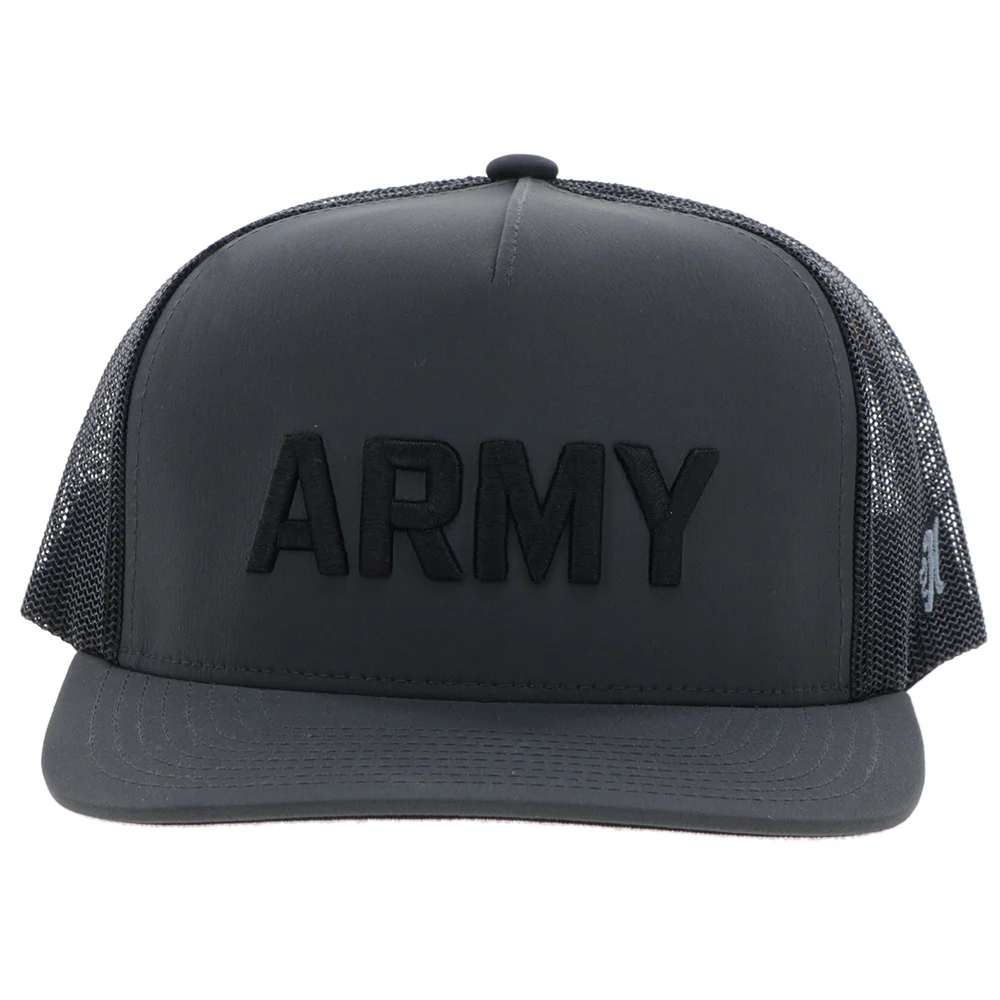 US Army Hat Charcoal Black w/Army Wordmark Logo - Image 4