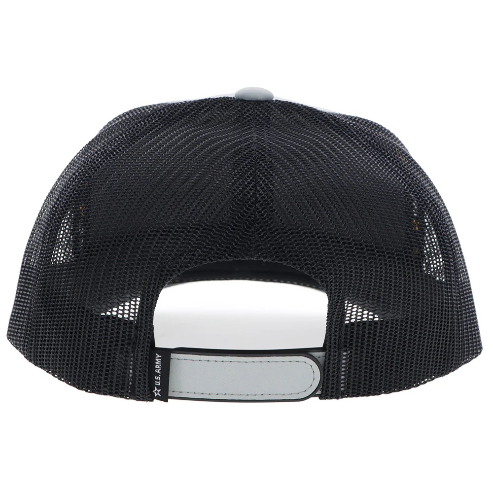 US Army Hat Grey/Black w/Round Patch - Image 2