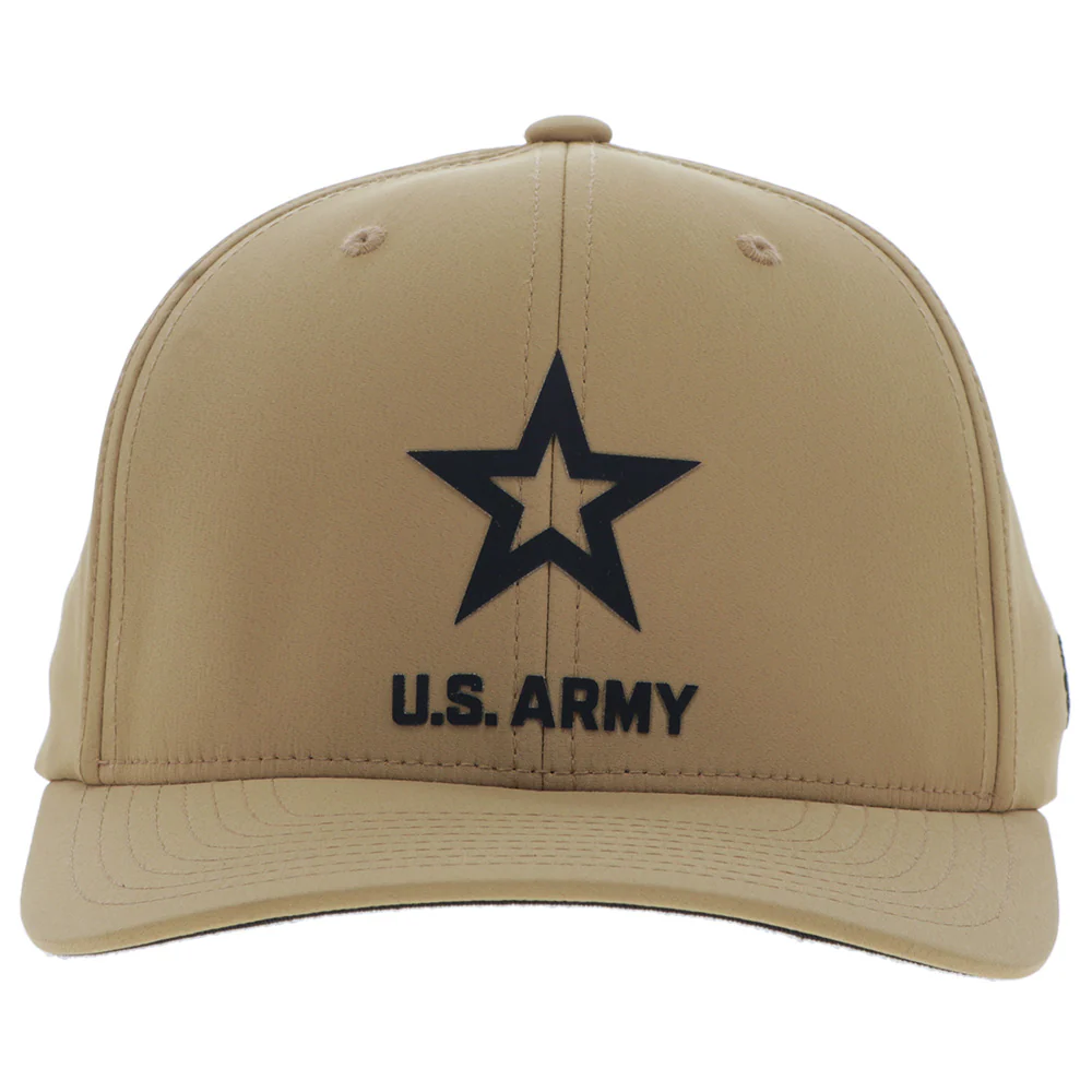 US Army Hat Tan w/Black Logo - Image 4