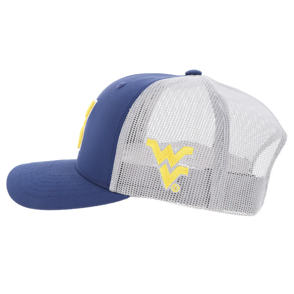 West Virginia University Hat Blue & Grey w/ Hooey Logo - Image 3