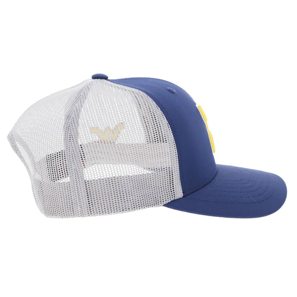 West Virginia University Hat Blue & Grey w/ Hooey Logo - Image 5