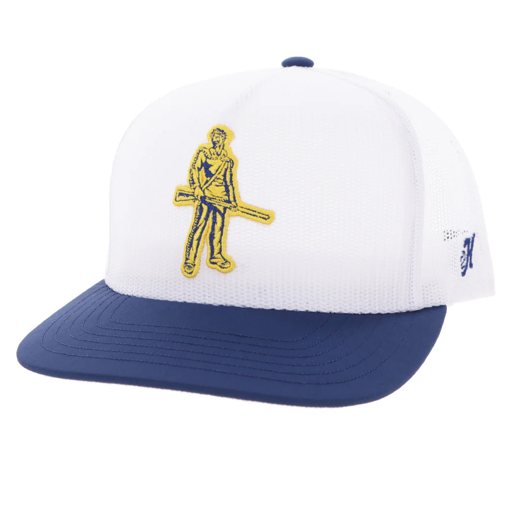 West Virginia University Hat White w/ Mountaineer Logo